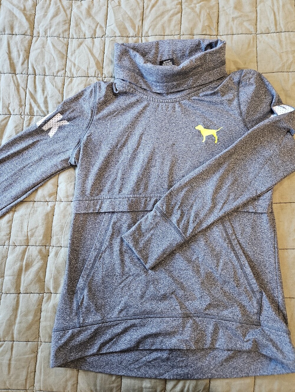 Victoria's Secret PINK Funnel Neck Pullover with Dog Logo